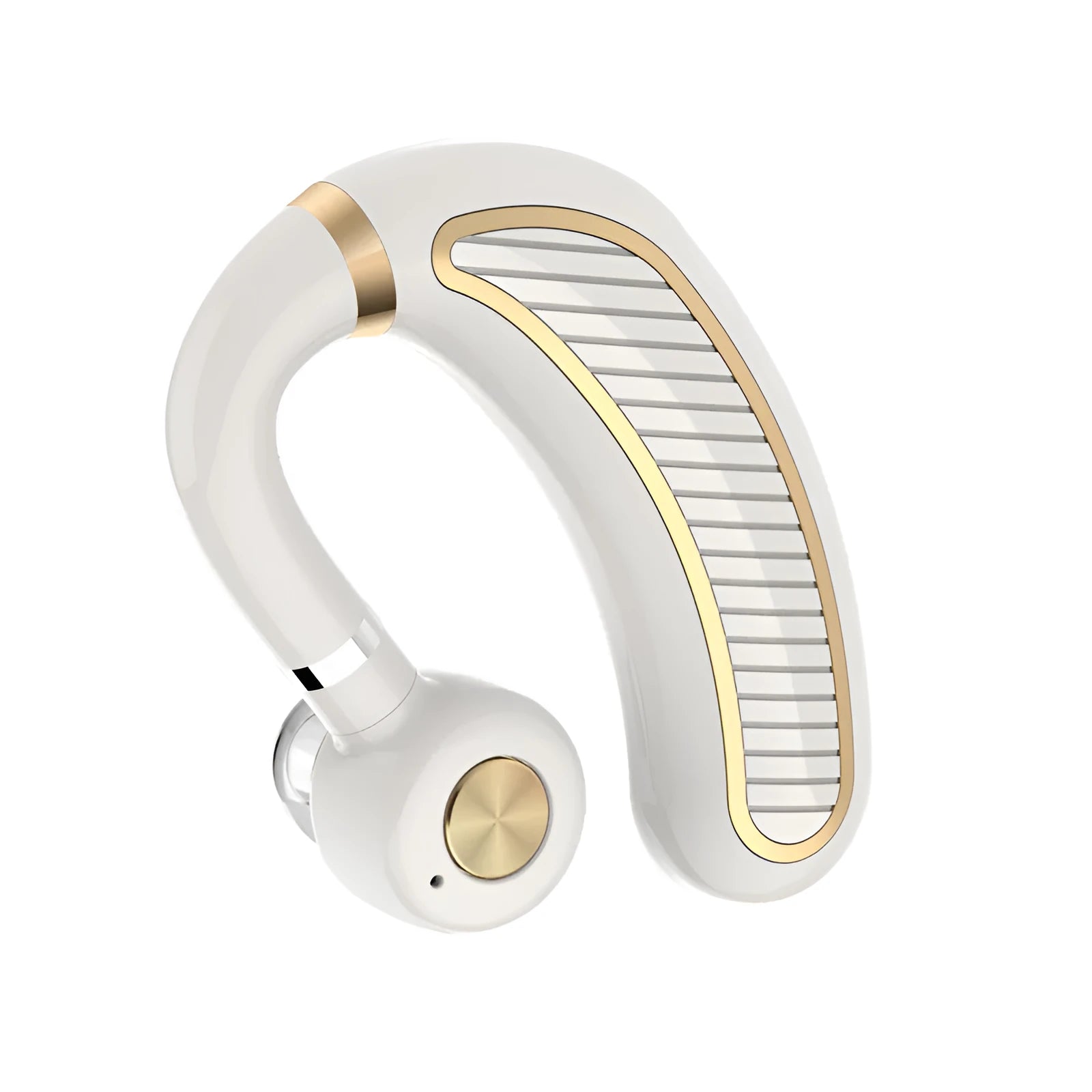 Wireless sweatproof earphones with 300mAh battery in Black Gold colour option