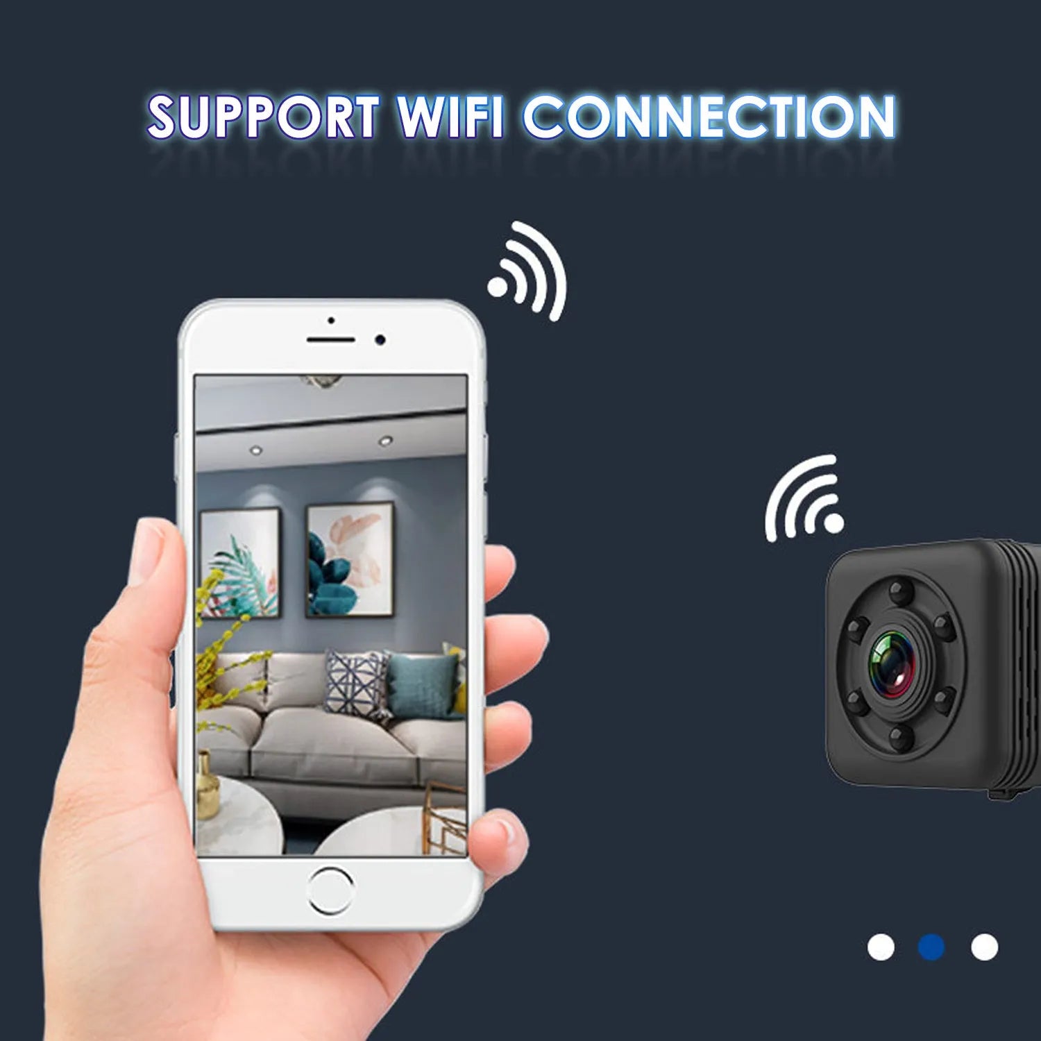 SQ29 black waterproof sports camera with extended battery for 4-hour continuous shooting