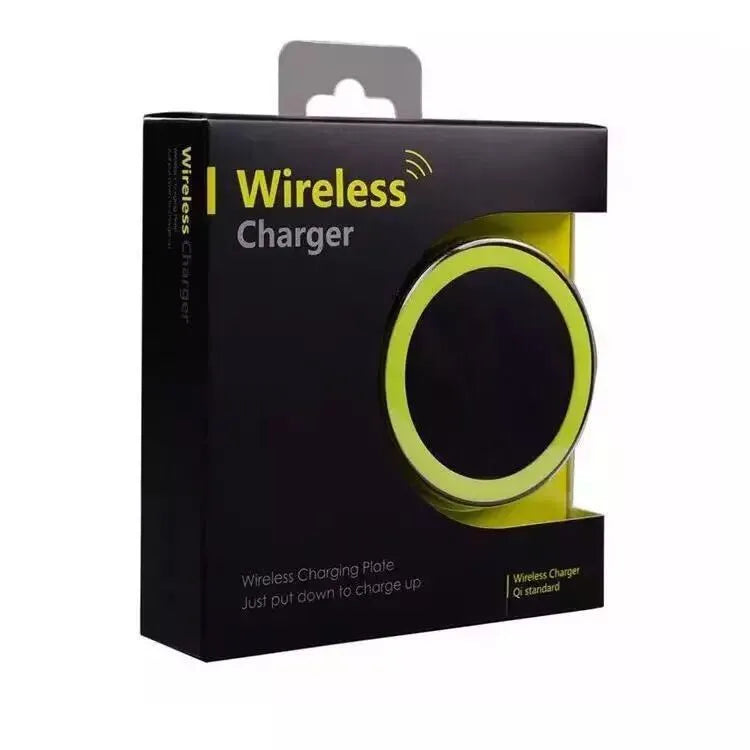 Square wireless phone charging base in six colour options with Qi compatibility