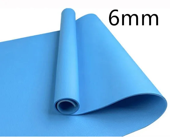EVA fitness yoga mat in red blue green purple black yellow with anti-skid texture and 4mm 6mm thickness options