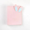 Cute bunny mini photo album with loose-leaf pages in pink, blue, or white colour options
