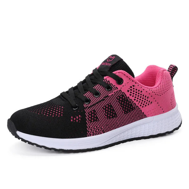 Women's high top casual shoes in white with artificial PU upper and flat board sole design
