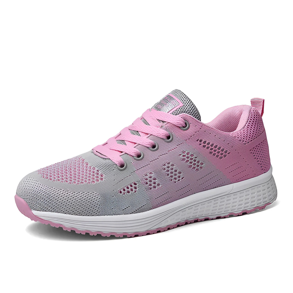 Women's high top casual shoes in white with artificial PU upper and flat board sole design