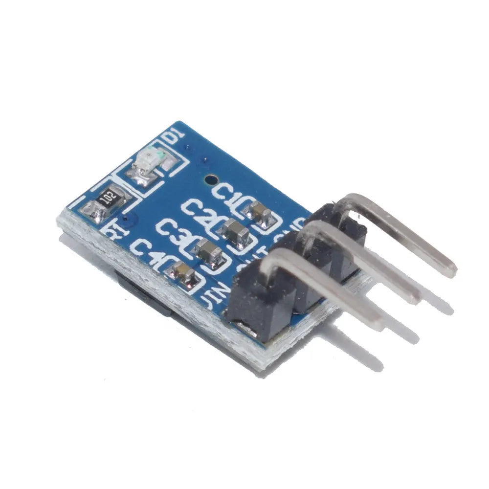 Blue AMS1117-3.3 LDO 800mA step-down power module on PCB