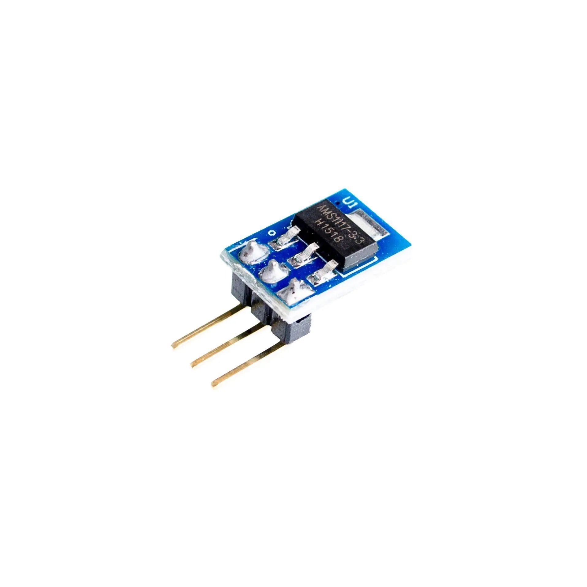Blue AMS1117-3.3 LDO 800mA step-down power module on PCB