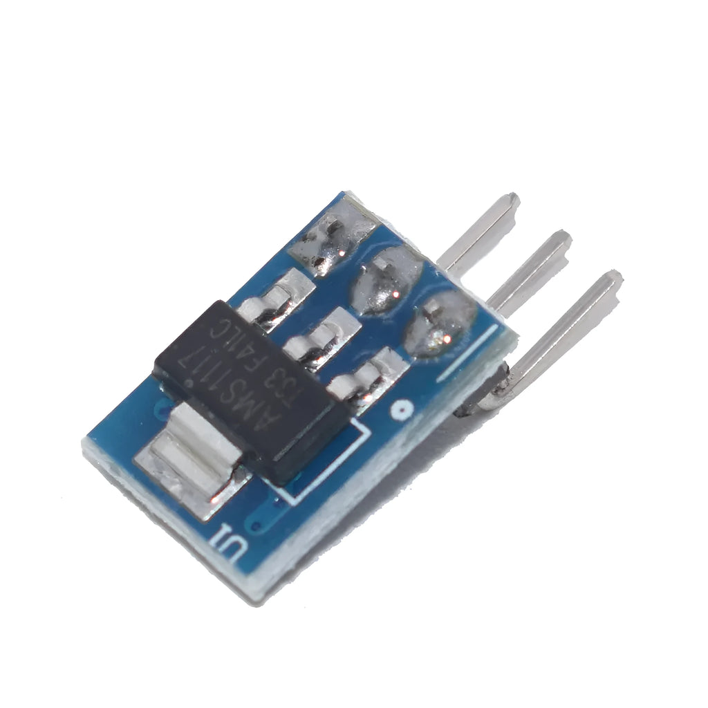 Blue AMS1117-3.3 LDO 800mA step-down power module on PCB