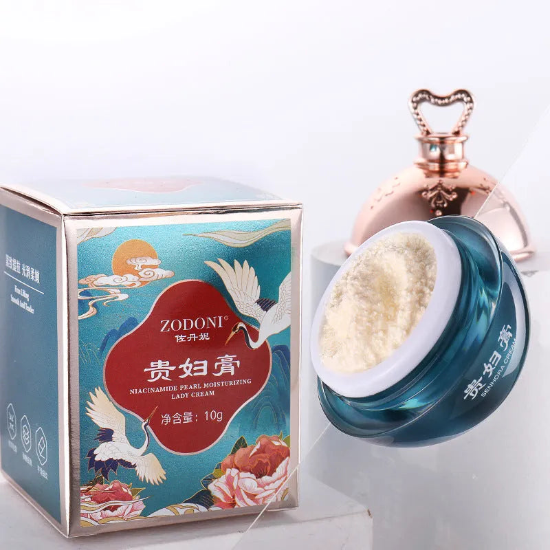 Zodani Niacinamide Pearl Lady Cream 10g in green and pink colour options