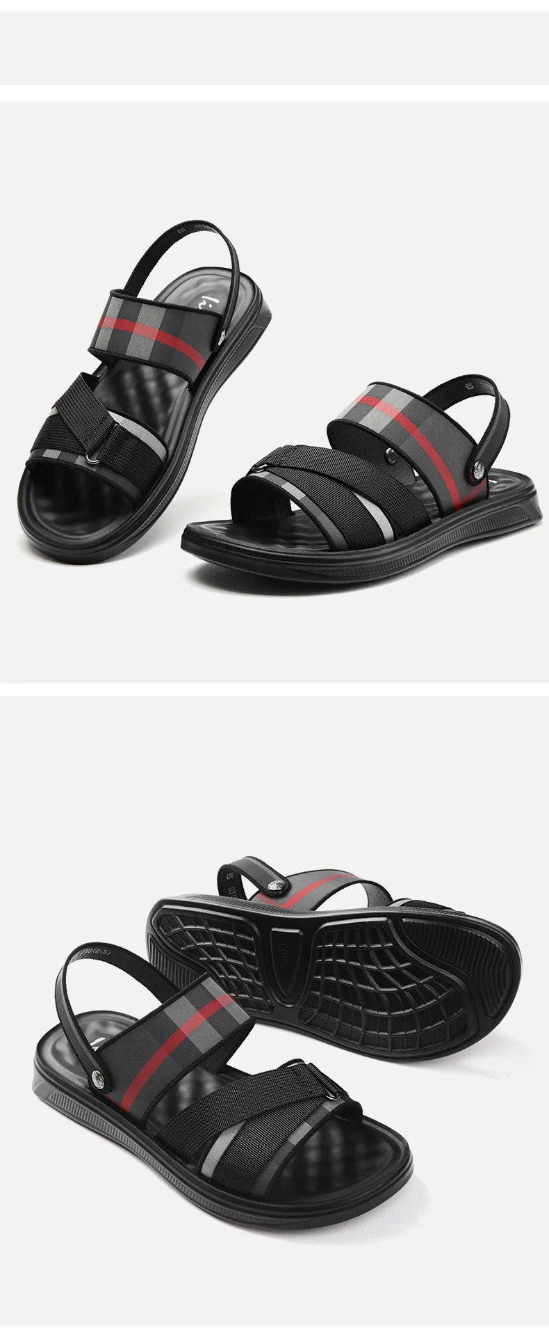 Youth leisure sports sandals with Lycra upper and polyurethane sole in sizes 38-44
