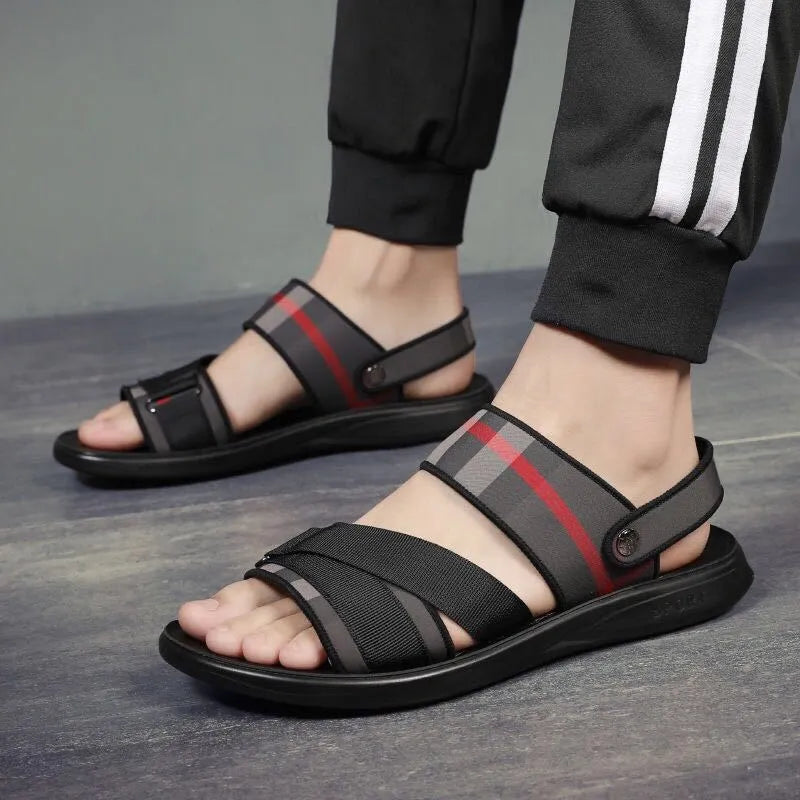 Youth leisure sports sandals with Lycra upper and polyurethane sole in sizes 38-44