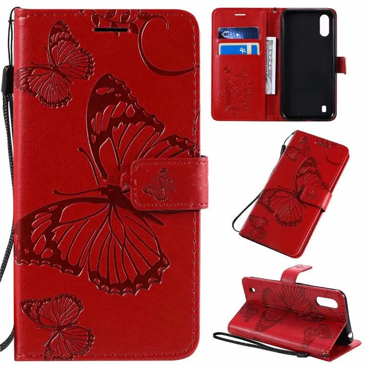 Xiaomi Butterfly wallet mobile phone case in a solid colour, showing the card slot and phone protection.