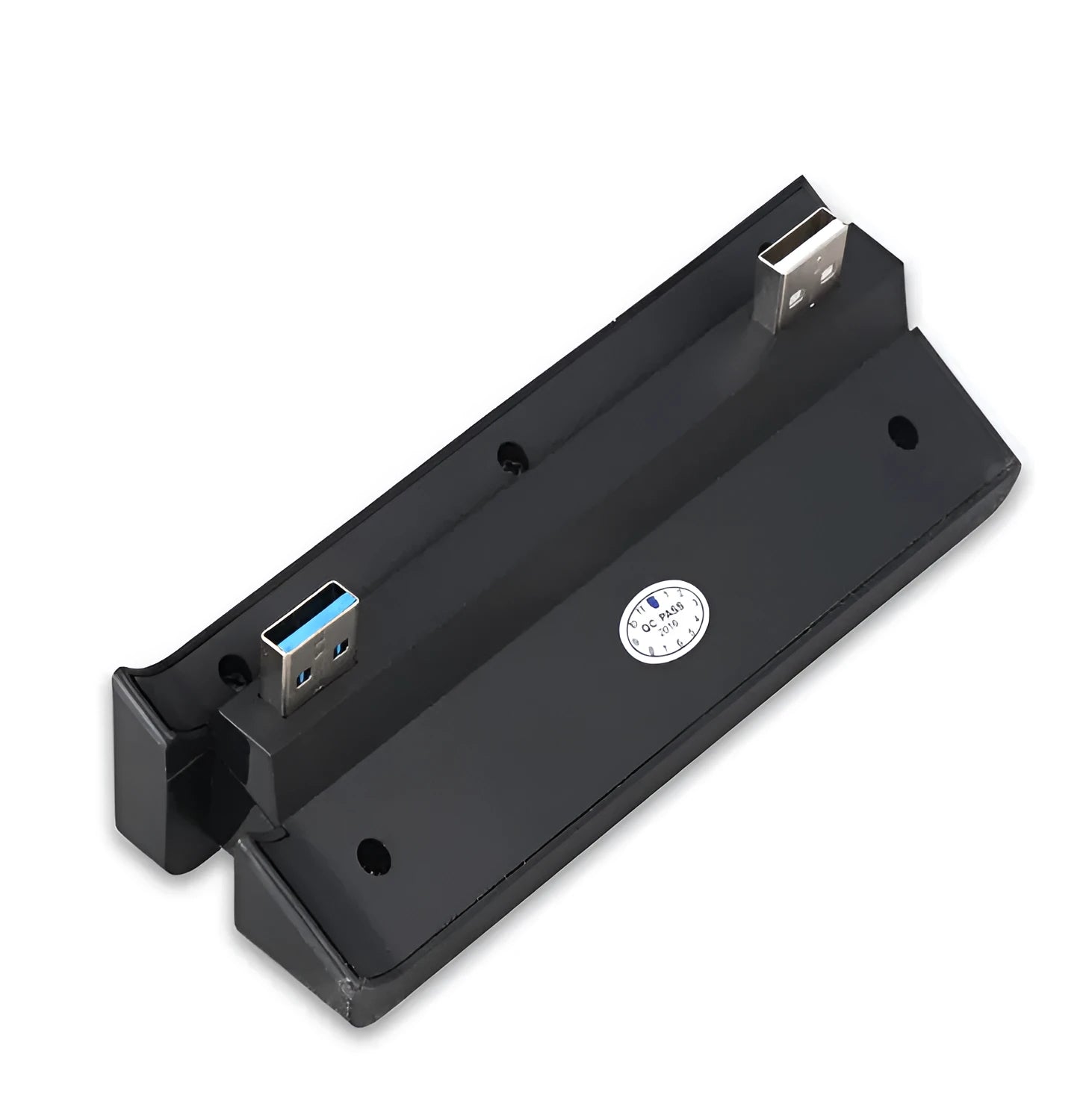Black PS4 Slim Hub USB extender accessory for PlayStation 4 console connectivity expansion