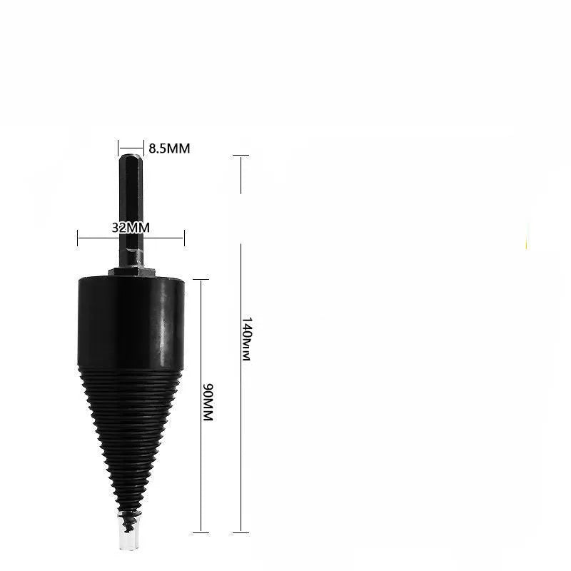 Hexagonal wood splitting drill bit for electric hand drills in 32mm and 42mm sizes