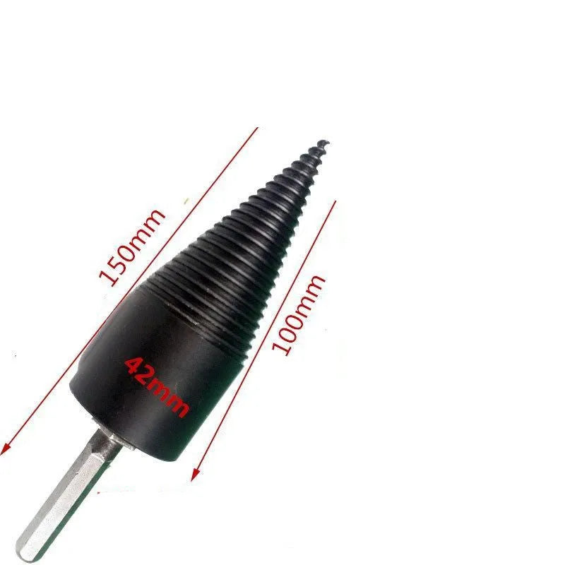Hexagonal wood splitting drill bit for electric hand drills in 32mm and 42mm sizes