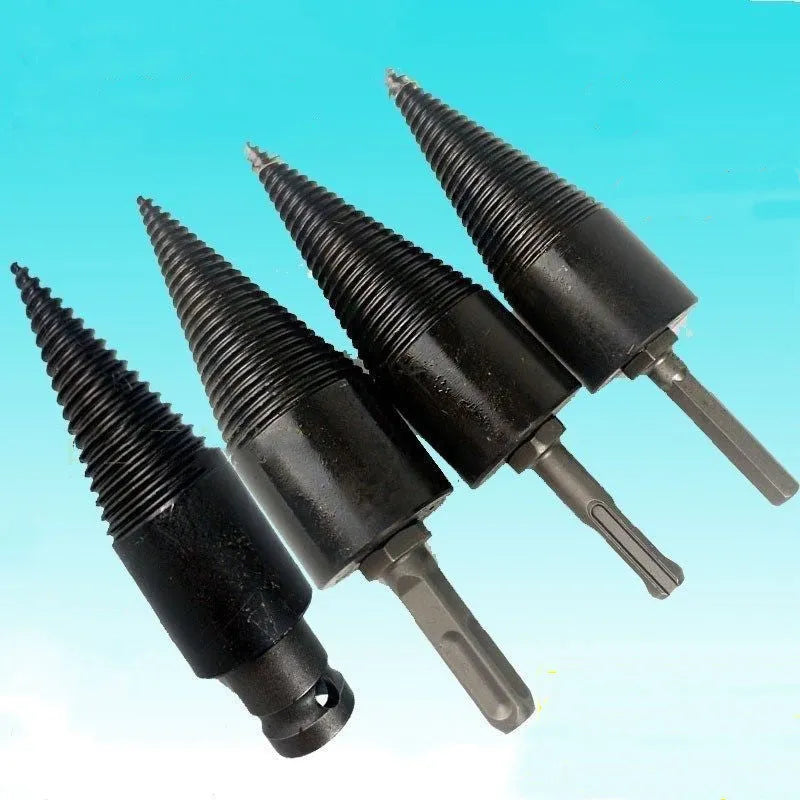 Hexagonal wood splitting drill bit for electric hand drills in 32mm and 42mm sizes