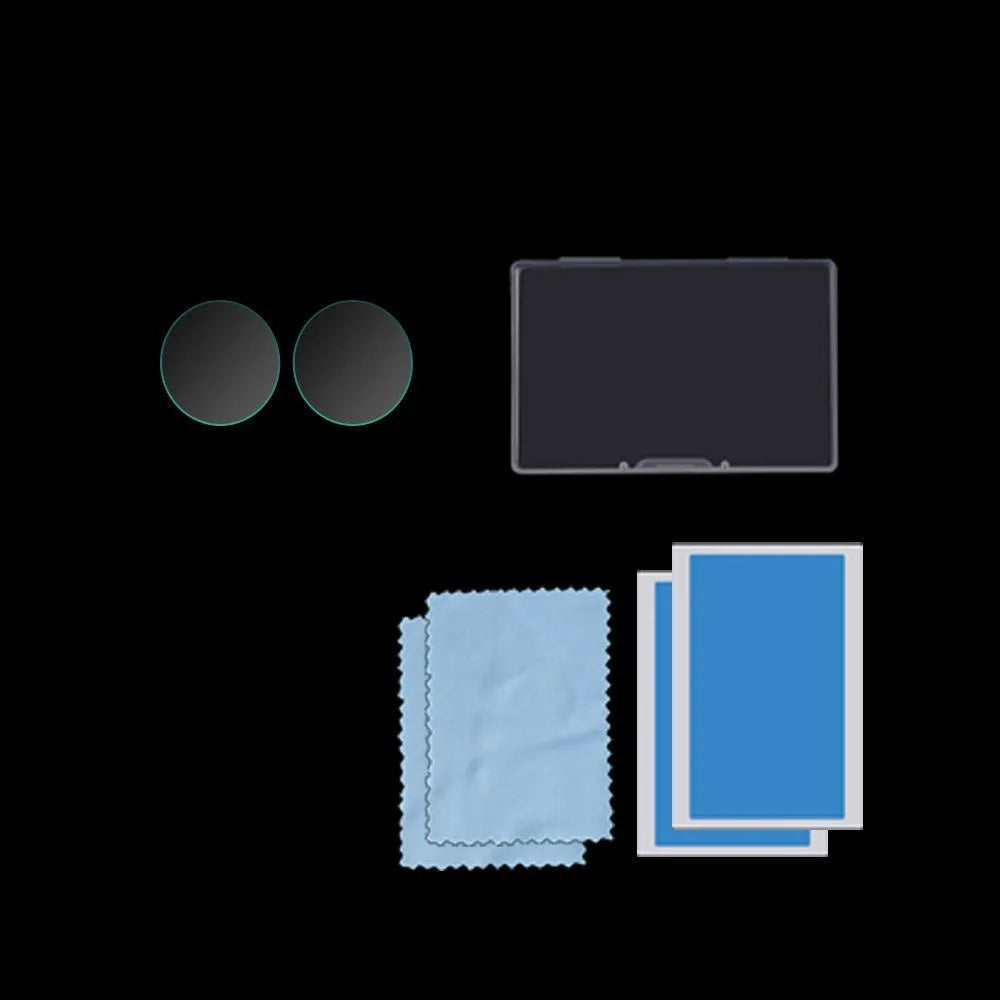 Black tempered glass screen protector for Insta360 ONE X2 action camera