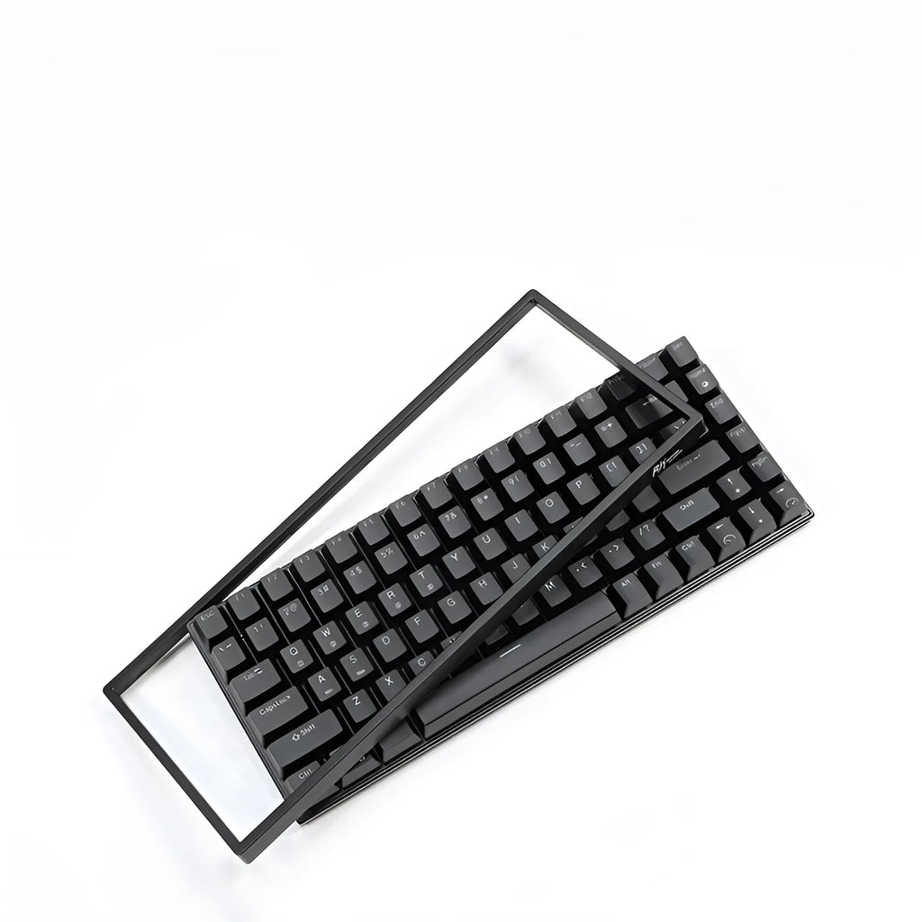 Rk526 wireless mechanical keyboard and mouse set in blue on a desk, with optical 1600 DPI mouse