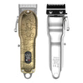 Gold Clipper LCD Digital Display Hair Clipper with stainless steel blade on table