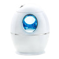 White round USB aromatherapy humidifier with quiet 36dB operation and 800ml water tank