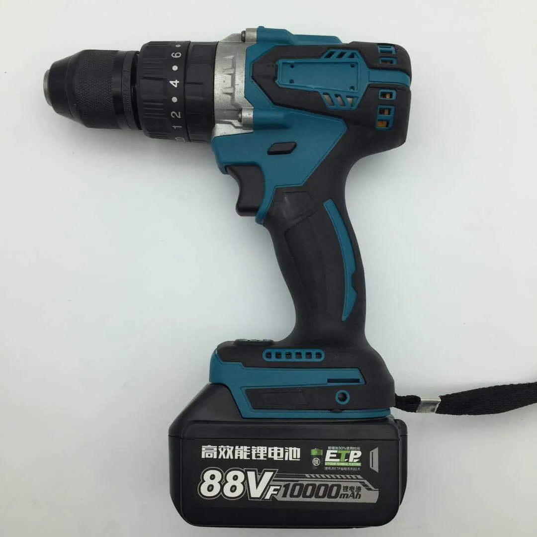 21V rechargeable impact drill electric screwdriver with 13mm chuck and lithium battery