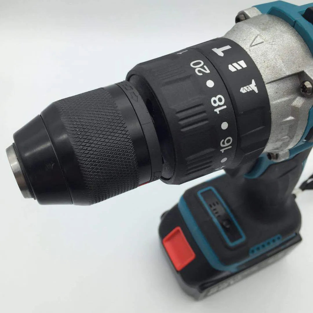 21V rechargeable impact drill electric screwdriver with 13mm chuck and lithium battery