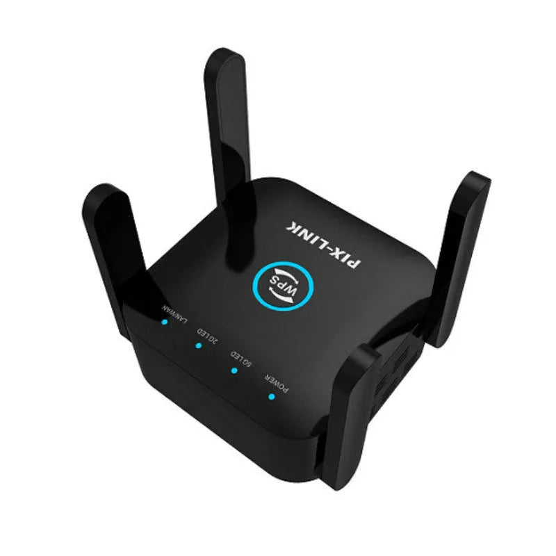 PIXLINK AC24 dual frequency wireless WiFi extender router in black or white