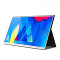 Zeuslap 15-inch ultra-thin portable monitor with HDMI cable on a desk.