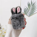 Cute pink rabbit ear AirPods protective cover for compatible Apple wireless headphones