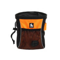 True Love canvas dog training waist bag in green with removable waste bag dispenser and mesh back panel.