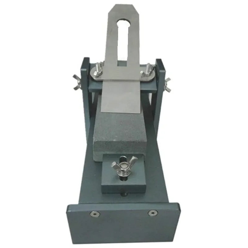 Fixed angle sharpening tool made from aluminium alloy and stainless steel for woodworking chisels and planers