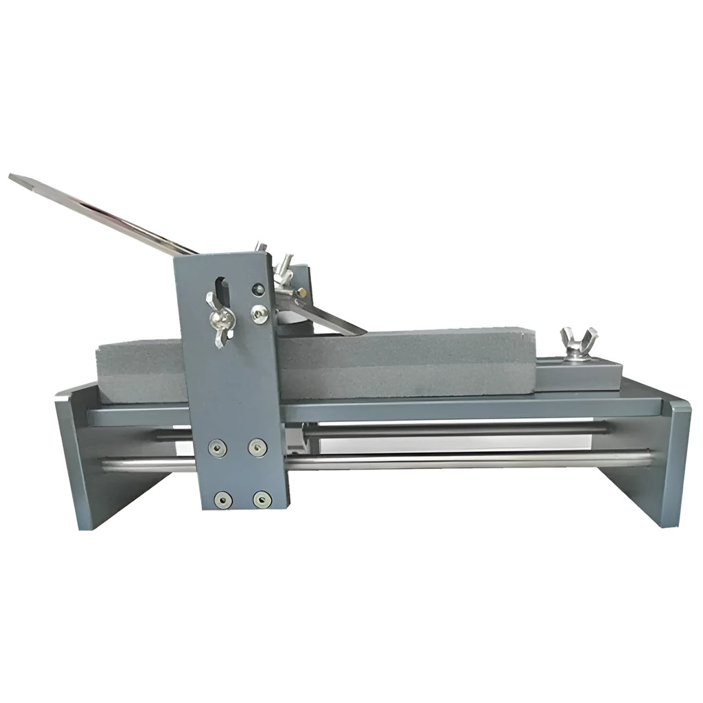 Fixed angle sharpening tool made from aluminium alloy and stainless steel for woodworking chisels and planers