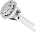 38mm double push button toilet flush valve made from white ABS plastic.