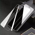 Pack of 4 transparent anti-fingerprint tempered glass screen protectors for Apple iPhone models