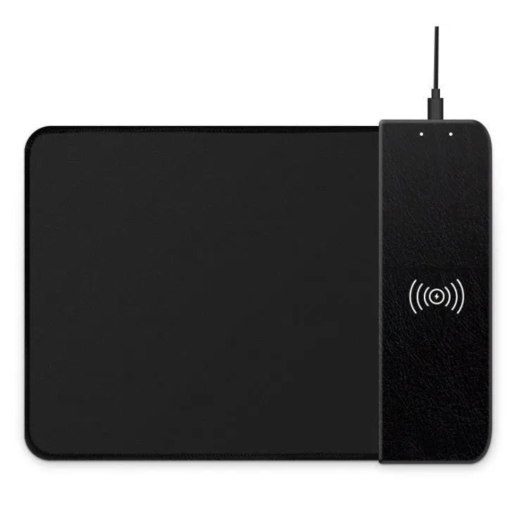 Cartoon design wireless charging mouse pad with RGB lighting and non-slip rubber backing
