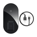 Baseus Minimalist Two-in-One Wireless Charger Pro Version in transparent, black, or white colours