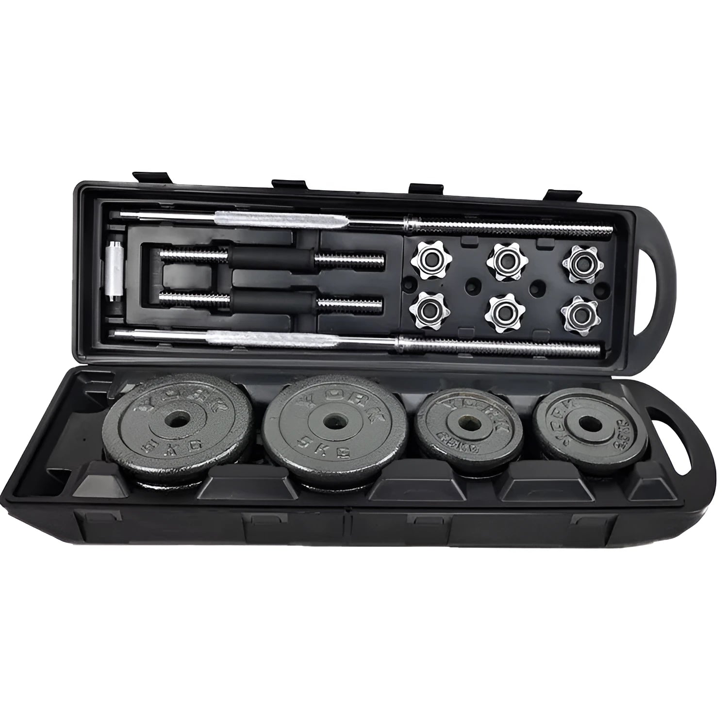 Paint coated iron dumbbell set with 20cm diameter for home fitness training