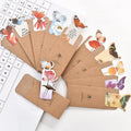 Butterfly-shaped paper bookmark with 13.5cm by 5.5cm dimensions for stationery and gifting