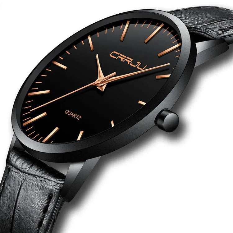 Casual quartz watch with alloy case showing multiple strap options including mesh black, gold, leather, and steel variations
