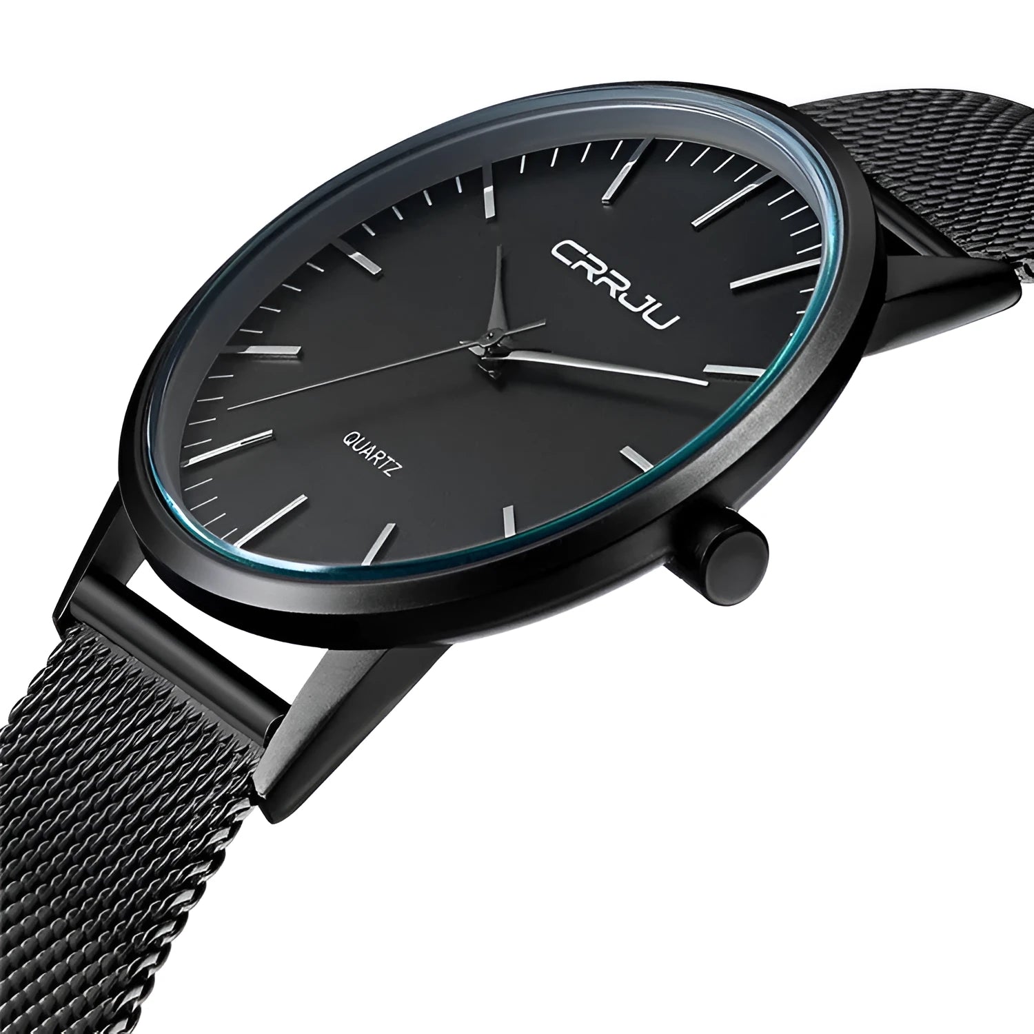 Casual quartz watch with alloy case showing multiple strap options including mesh black, gold, leather, and steel variations