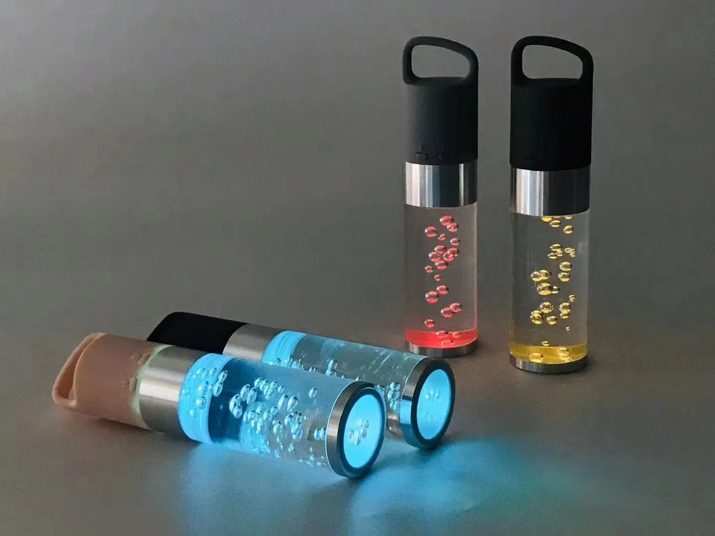 Portable Bluetooth speaker with colourful crystal lighting in compact design