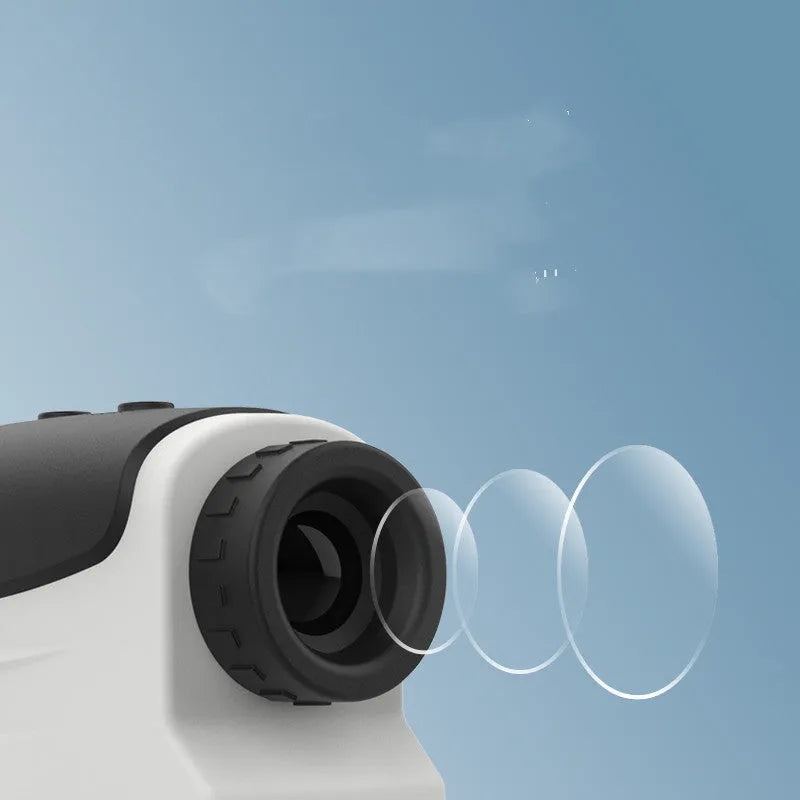 Laser distance measuring instrument for golf rangefinding with 600m to 1500m measurement range