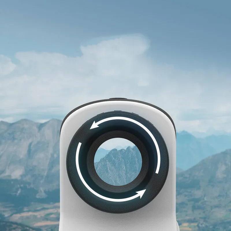Laser distance measuring instrument for golf rangefinding with 600m to 1500m measurement range