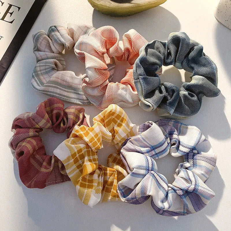Children's hair ring and head rope set in autumn colours with 20 pieces