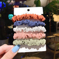 Children's hair ring and head rope set in autumn colours with 20 pieces