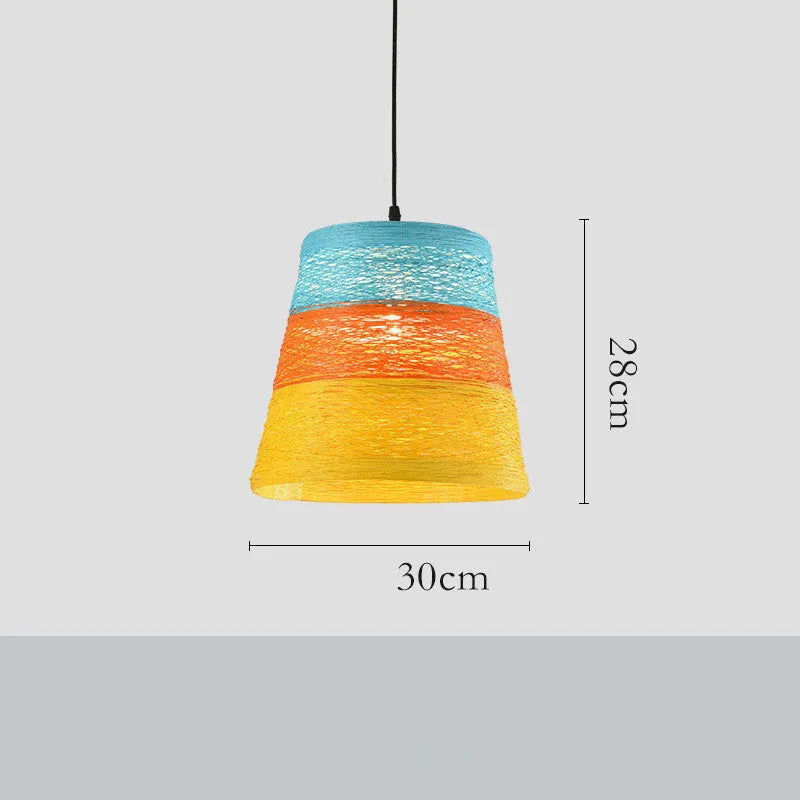 Rattan woven ball pendant lamp with adjustable suspension in natural woven texture