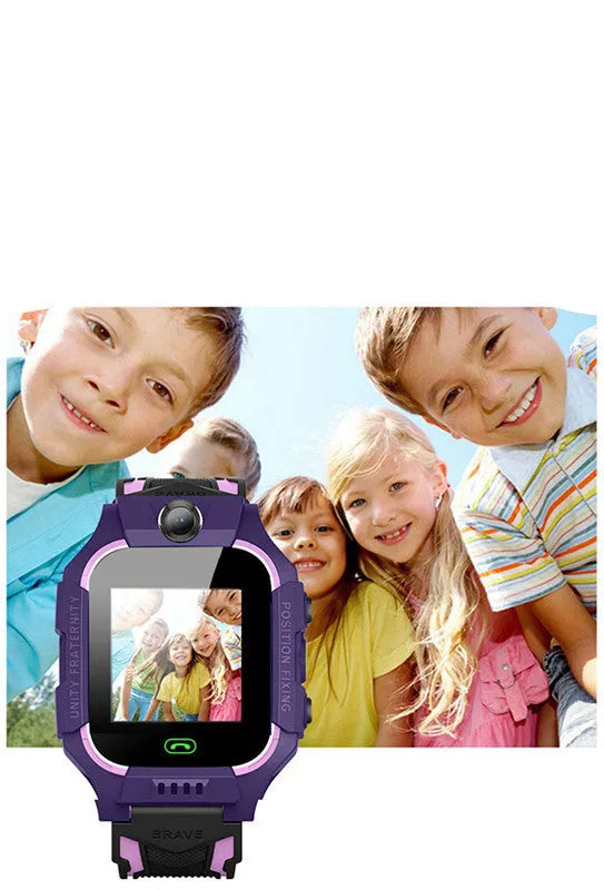 Z6 Q19 children's smart watch with GPS positioning and 1.44-inch touch screen in green colour