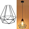 Black Nordic retro iron chandelier with 21x26x26cm retractable size for living room lighting