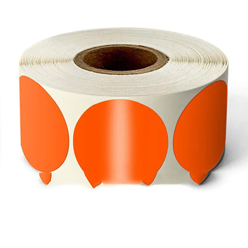 Round colour marker sticker roll in nine colours with 500 sheets per roll for marking and organising