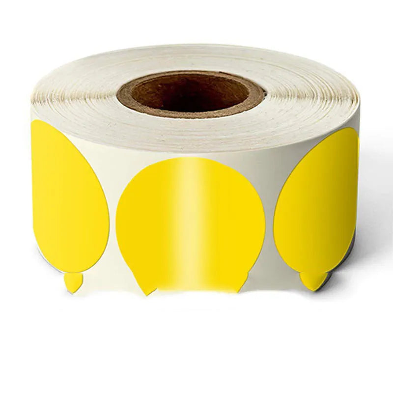 Round colour marker sticker roll in nine colours with 500 sheets per roll for marking and organising