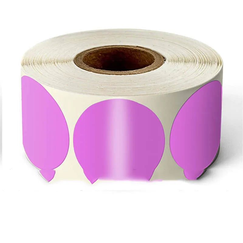 Round colour marker sticker roll in nine colours with 500 sheets per roll for marking and organising