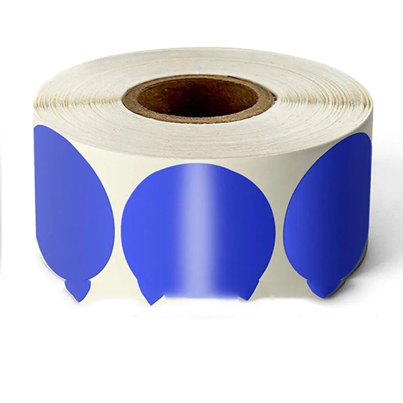 Round colour marker sticker roll in nine colours with 500 sheets per roll for marking and organising